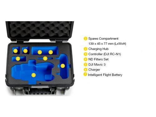 B&W Typ 3000 DJI Mavic 3 B&W Outdoorcase Koffer Dji Mavic  (sagafoto Foto Studiotechnik und Studioausstattung)